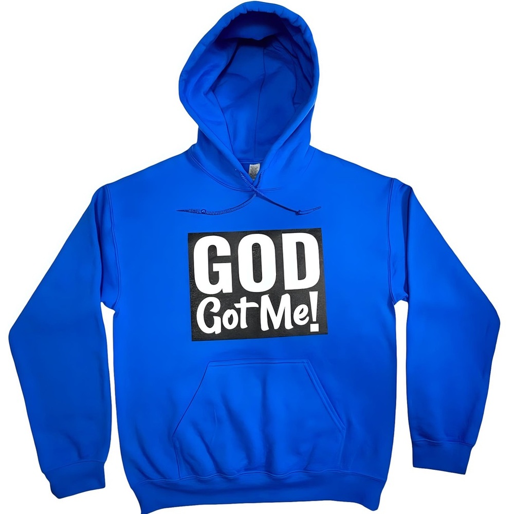 Blue Got Got Me Unisex Essential Hoodie.